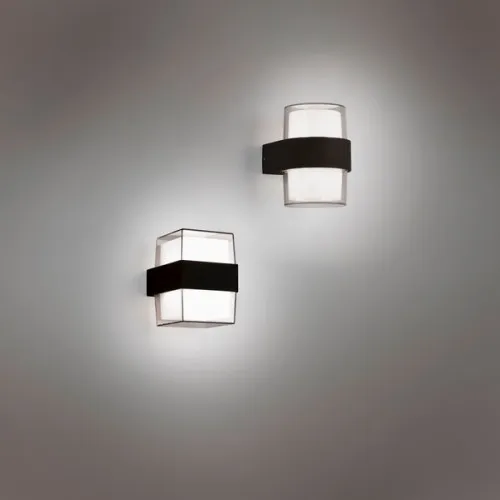 Trio Molina anracit-fehér LED kültéri falikar (TRI-R22062142) LED 2 izzós IP54