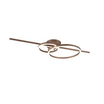 Trio Montilla barna-fehér LED mennyezeti lámpa (TRI-643010365) LED 1 izzós IP20