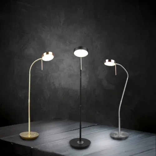 Trio Monza matt nikkel LED asztali lámpa (TRI-523310107) LED 1 izzós IP20