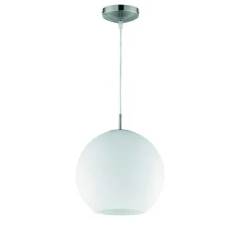 Trio Moon matt nikkel-fehér függesztett lámpa (TRI-R30153007) E27 1 izzós IP20