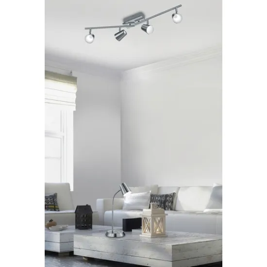 Trio Narcos matt nikkel LED asztali lámpa (TRI-573190107) LED 1 izzós IP20