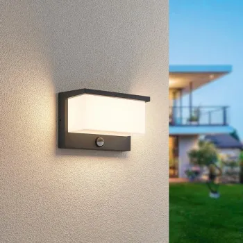 Trio Nestos anracit-fehér LED kültéri fali lámpa (TRI-240969142) LED 1 izzós IP54