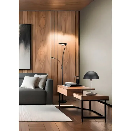 Trio Nola fekete-arany asztali lámpa (TRI-506290132) E27 1 izzós IP20