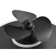 Trio Nybro fekete LED mennyezeti ventilátoros lámpa (TRI-R64133132) LED 1 izzós IP20