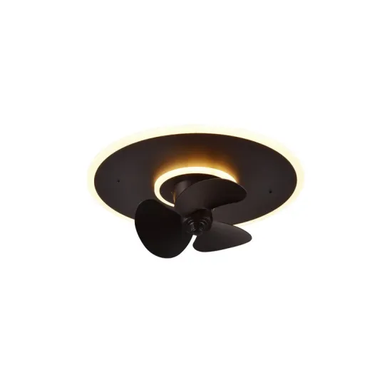 Trio Nybro fekete LED mennyezeti ventilátoros lámpa (TRI-R64133132) LED 1 izzós IP20