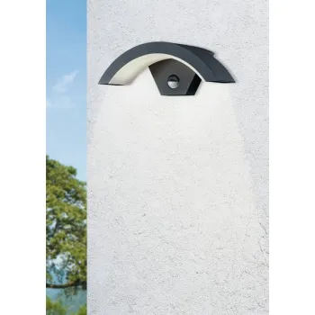 Trio Ohio anracit-fehér LED kültéri falikar (TRI-220969142) LED 1 izzós IP54