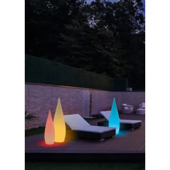 Trio Palmas fehér LED kültéri állólámpa (TRI-R45101901) LED 1 izzós IP44