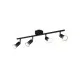 Trio Paris fekete mennyezeti spotlámpa (TRI-R80914032) GU10 4 izzós IP20