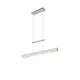 Trio Paros csiszolt alumínium LED függesztett lámpa (TRI-R32043105) LED 3 izzós IP20