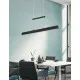 Trio Paros fekete LED függesztett lámpa (TRI-R32043132) LED 3 izzós IP20