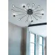 Trio Peacock fekete LED mennyezeti lámpa (TRI-679511532) LED 1 izzós IP20