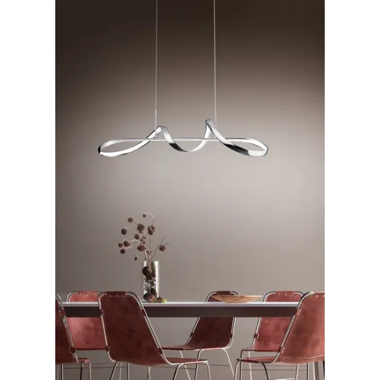Trio Perugia króm LED függesztett lámpa (TRI-R37091106) LED 1 izzós IP20