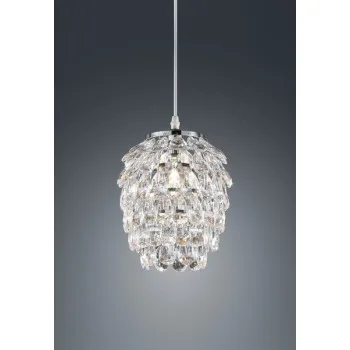 Trio Petty króm-átlátszó függesztett lámpa (TRI-R30451006) E14 1 izzós IP20