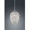 Trio Petty króm-átlátszó függesztett lámpa (TRI-R30451006) E14 1 izzós IP20