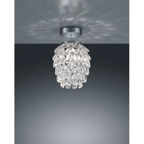 Trio Petty króm-átlátszó mennyezeti lámpa (TRI-R60451006) E14 1 izzós IP20