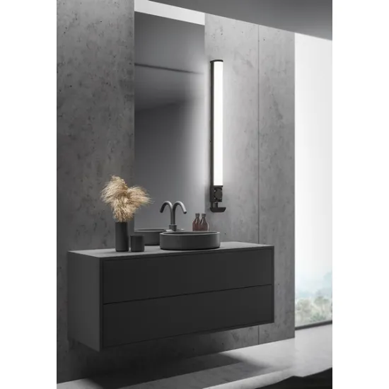 Trio Piera fekete-fehér fürdőszobai LED tükörvilágítás (TRI-284071232) LED 1 izzós IP44