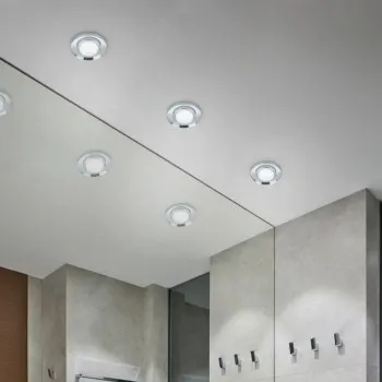 Trio Pirin króm-átlátszó beépíthető lámpa (TRI-652100152) GU10 1 izzós IP20