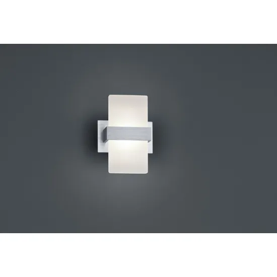 Trio Platon csiszolt alumínium-fehér LED falikar (TRI-274670105) LED 1 izzós IP20 Trio Platon csiszolt alumínium-fehér LED falikar (TRI-274670105) LED 1 izzós IP20