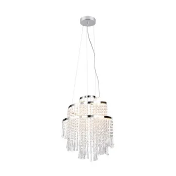 Trio Pomp króm-átlátszó LED csillár (TRI-R37341106) LED 1 izzós IP20