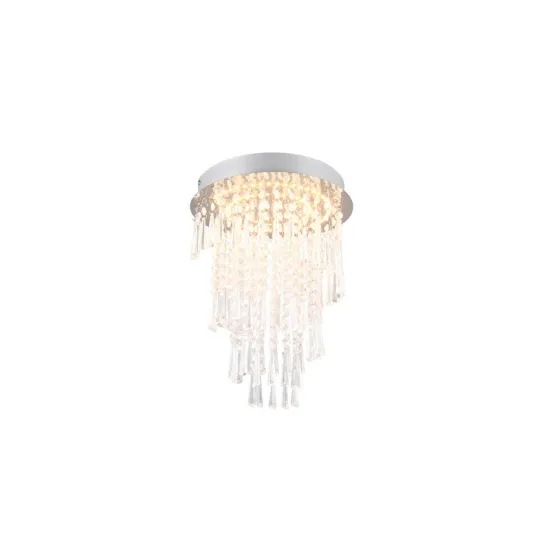 Trio Pomp króm-átlátszó LED mennyezeti lámpa (TRI-R67341106) LED 1 izzós IP20