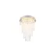 Trio Pomp króm-átlátszó LED mennyezeti lámpa (TRI-R67341106) LED 1 izzós IP20