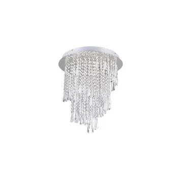 Trio Pomp króm-átlátszó LED mennyezeti lámpa (TRI-R67349106) LED 1 izzós IP20