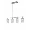 Trio Posh króm-átlátszó függesztett lámpa (TRI-R30764006) E14 4 izzós IP20