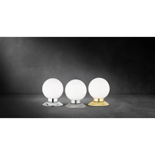 Trio Princess matt nikkel-fehér LED asztali lámpa (TRI-R52551907) LED 1 izzós IP20