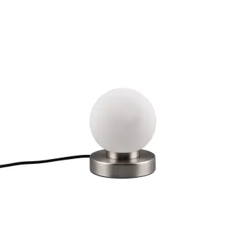 Trio Prinz II matt nikkel-fehér asztali lámpa (TRI-R54011001) E14 1 izzós IP20 Trio Prinz II matt nikkel-fehér asztali lámpa (TRI-R54011001) E14 1 izzós IP20