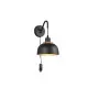 Trio Punch fekete-arany falikar (TRI-R20811732) E27 1 izzós IP20