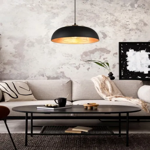 Trio Punch fekete-arany függesztett lámpa (TRI-R30811932) E27 1 izzós IP20