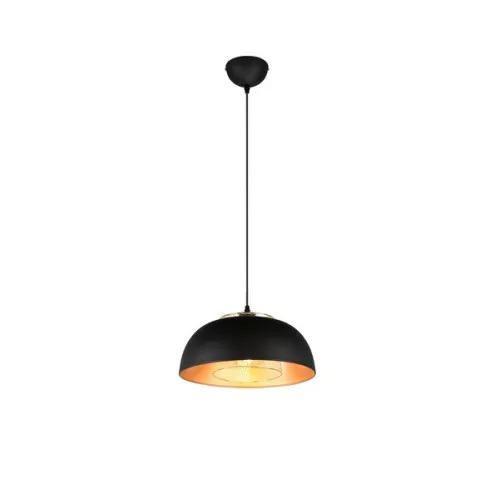 Trio Punch fekete-arany függesztett lámpa (TRI-R30811932) E27 1 izzós IP20
