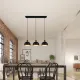 Trio Punch fekete-arany függesztett lámpa (TRI-R30813032) E27 3 izzós IP20