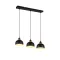 Trio Punch fekete-arany függesztett lámpa (TRI-R30813032) E27 3 izzós IP20