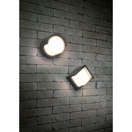 Trio Puno fekete-fehér LED kültéri falikar (TRI-R27036132) LED 1 izzós IP54