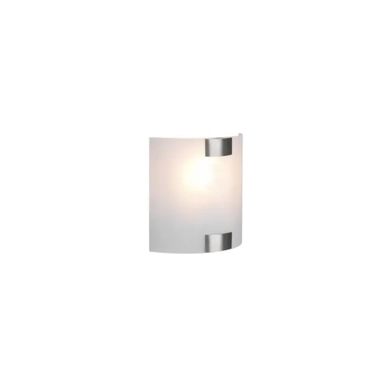 Trio Pura matt nikkel-fehér fali lámpa (TRI-212700107) E27 1 izzós IP20