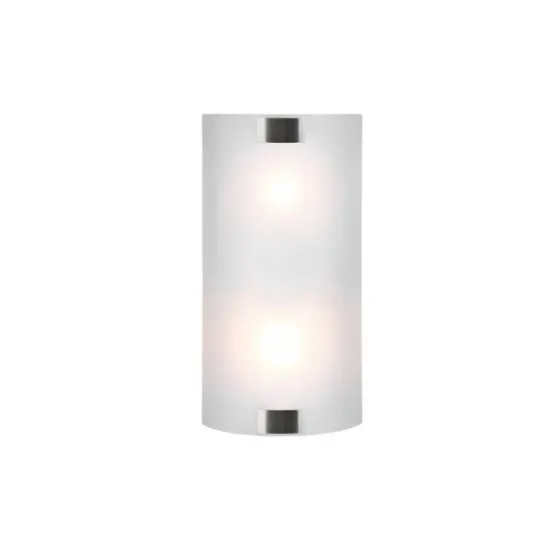 Trio Pura matt nikkel-fehér fali lámpa (TRI-212700207) E27 2 izzós IP20