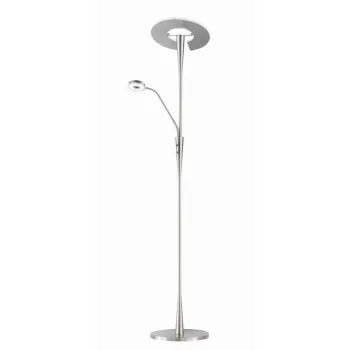 Trio Quebec matt nikkel LED állólámpa (TRI-422710307) LED 2 izzós IP20