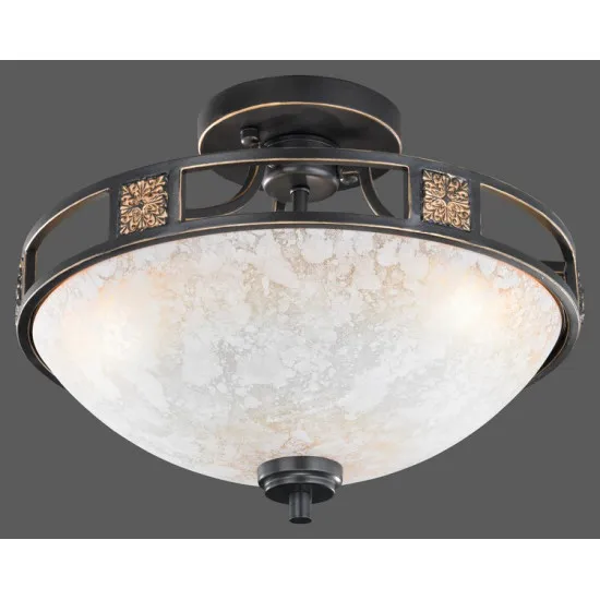 Trio Quinta fekete-réz-fehér mennyezeti lámpa (TRI-608100324) E27 3 izzós IP20