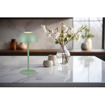 Trio Ricardo pisztácia LED kültéri asztali lámpa (TRI-R54106149) LED 1 izzós IP54