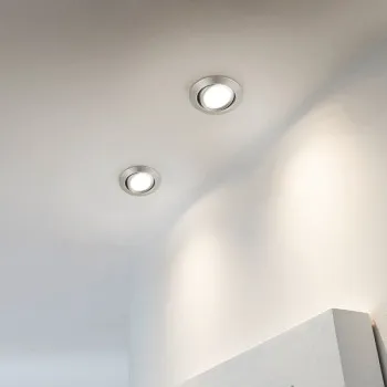 Trio Rila matt nikkel LED beépíthető lámpa (TRI-650310107) LED 1 izzós IP20