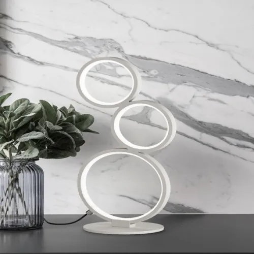 Trio Rondo fehér LED asztali lámpa (TRI-522610331) LED 1 izzós IP20