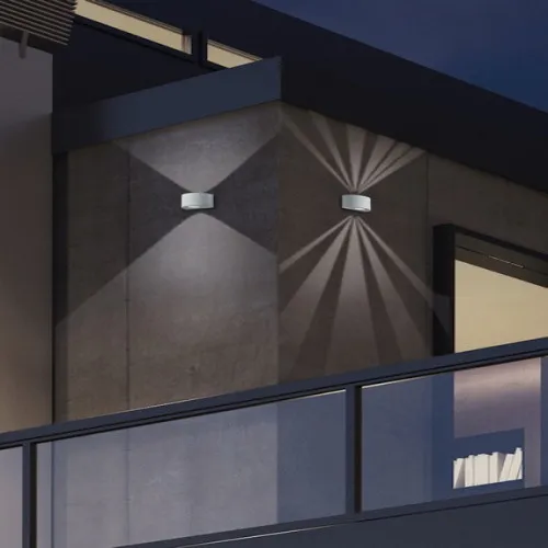 Trio Rosario fehér LED kültéri falikar (TRI-R28232631) LED 2 izzós IP44