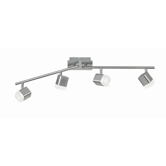Trio Roubaix matt-nikkel LED mennyezeti spotlámpa (TRI-R82154107) LED 4 izzós IP20