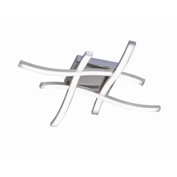 Trio Route matt nikkel LED mennyezeti lámpa (TRI-R62474107) LED 4 izzós IP20 Trio Route matt nikkel LED mennyezeti lámpa (TRI-R62474107) LED 4 izzós IP20