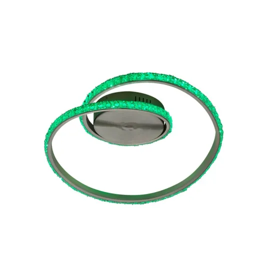 Trio Rubin csiszolt alumínium LED mennyezeti lámpa (TRI-R62021105) LED 1 izzós IP20