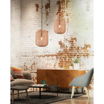 Trio Runa natúr-fekete függesztett lámpa (TR-303090132) E27 1 izzós IP20 Trio Runa natúr-fekete függesztett lámpa (TR-303090132) E27 1 izzós IP20