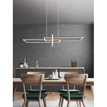 Trio Salinas matt nikkel LED függesztett lámpa (TRI-320310307) LED 1 izzós IP20 Trio Salinas matt nikkel LED függesztett lámpa (TRI-320310307) LED 1 izzós IP20