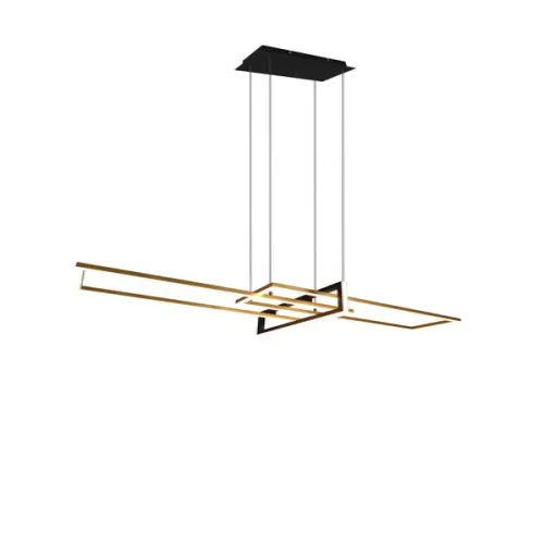 Trio Salinas sárgaréz-fekete LED függesztett lámpa (TRI-320310308) LED 1 izzós IP20