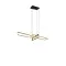 Trio Salinas sárgaréz-fekete LED függesztett lámpa (TRI-320310308) LED 1 izzós IP20